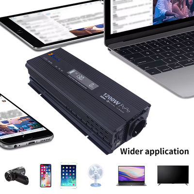 Dobra cena. Inteligentna kontrola temperatury 1200W Inwerter 12V Podwójne napięcie 110V/220V dla łatwej konwersji mocy w Internecie