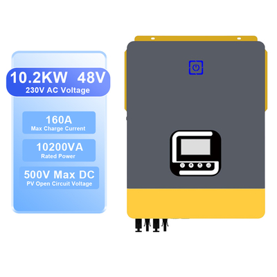 Dobra cena. 10,2kW 48V Hybrydowy Inwerter Solarny z MPPT i WiFi w Internecie