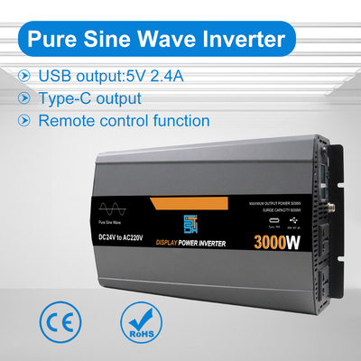 Dobra cena. 3000W czysty Inwerter mocy fal sinus 12V/24V/48V do 110-240V AC w Internecie