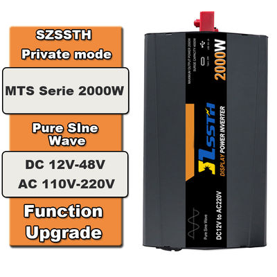 Dobra cena. 2000W czysty falowy falownik słoneczny 12V/24V do 110V/220V w Internecie