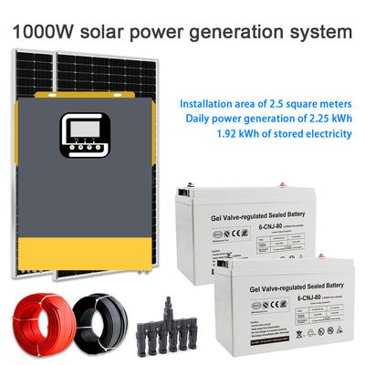 Dobra cena. 1KW Off Grid Solar Energy System with Monocrystalline Silicon Solar Panel for Home Power Supply w Internecie