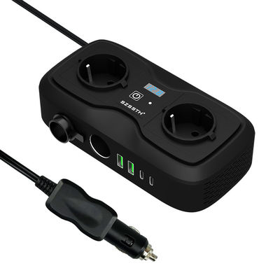 Inwerter zasilania samochodowego Dc 12v do 110v Ac Dual Usb 3.1A GaN PD Szybkie ładowarki