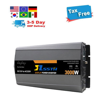 Inwerter zasilania o czystej fali sinusów od sieci Dc 12V 24V do AC 220V 230V 3000W