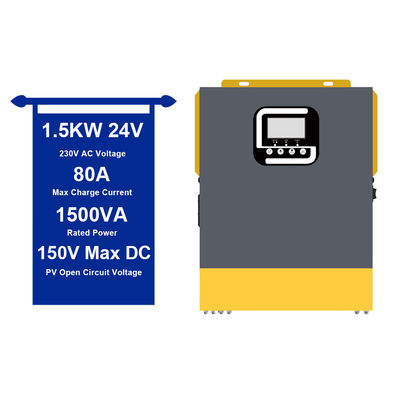24V 1,5 Kw czysty Inwerter Fal Sinusowych do systemu słonecznego 50Hz/60Hz