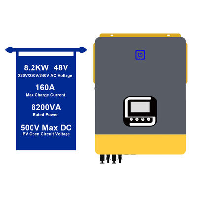 8.2KW 48V falę sinus odłączoną od sieci Inwerter słoneczny wszystko w jednym Inwerter ładowarki słonecznej