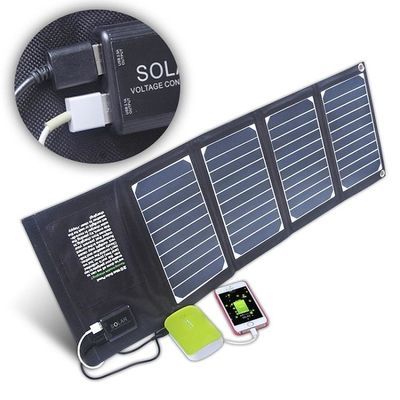 Podwójne ładowarki USB 20W Składane panele słoneczne
