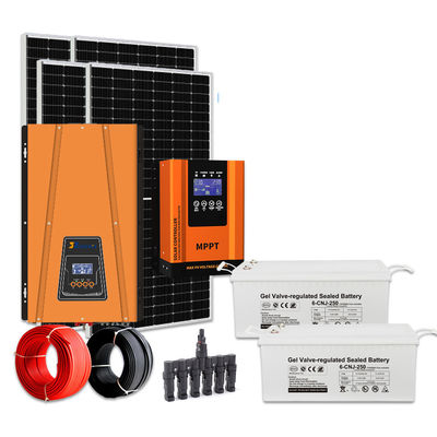 GEL Bateria 5kw Kompletne zestawy energii słonecznej złączone z siecią CE Rhos Fcc Certified