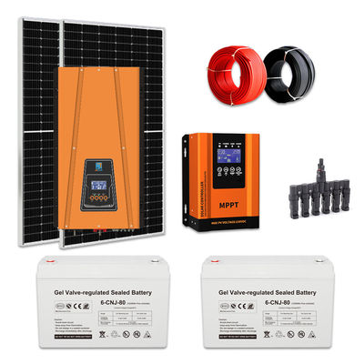 Zastosowany 1KW System Energii Słonecznej Off Grid System Energii Słonecznej Do Domów 50Hz/60Hz