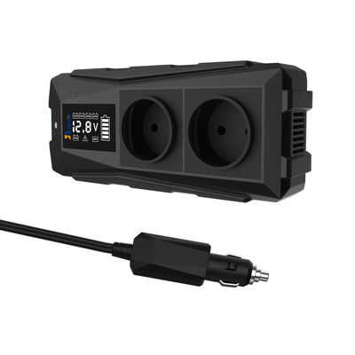 Kompaktowy 300W 12V DC do AC Inwerter mocy samochodowej z zmodyfikowaną falą sinusową USB i ochroną przed przegrzaniem