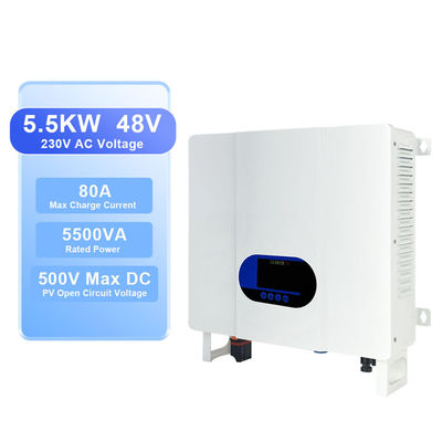 5000W 48V prąd stały do prądu przenośnego 110V 220V Inwerter hybrydowy bez sieci z ochroną przed przeciążeniem i zakresem temperatury przechowywania
