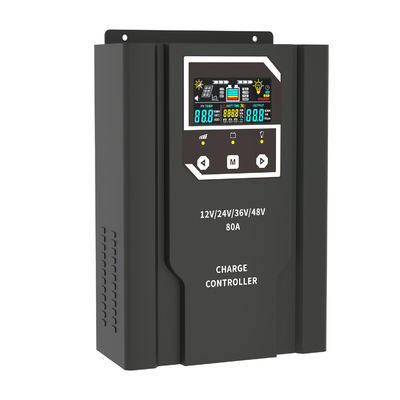 80A MPPT Regulator paneli słonecznych Ekran LCD Kontroler ładowania baterii słonecznej