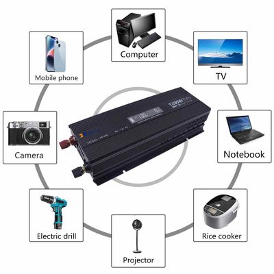1200W czysty Inwerter fal sinus 12V/24V/48V dla energii słonecznej / domu / samochodu