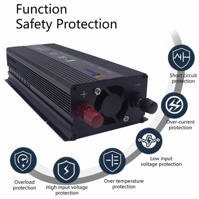 Przenośny Inwerter mocy 1200W - 12V/24V DC do 110V/220V AC do kempingu i nagłych wypadków