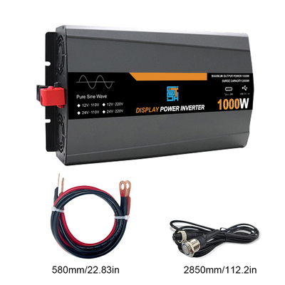1000W czysty falowy falownik słoneczny 12V/24V 110V/120V wyjście