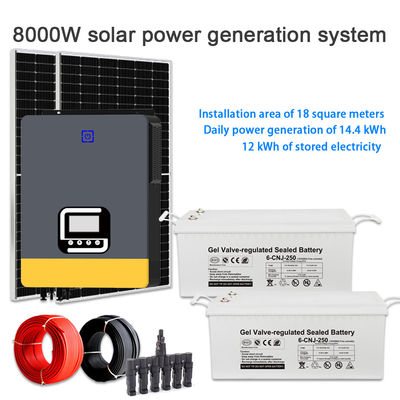 Dobra cena. Wysokiej wydajności 8KW system energii słonecznej dla domu w Internecie