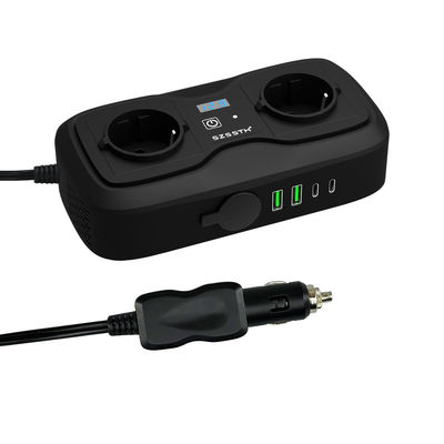 Dobra cena. Inwerter zasilania samochodowego 200W, czysta fala sinus, 12V do 220V AC, z dwoma portami USB i gniazdkiem AC, dla pojazdów i ciężarówek w Internecie