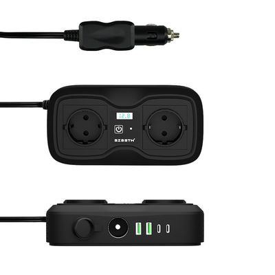 Dobra cena. 200W przetwornica samochodowa (167x87x44mm) | Przetwornica 12V DC na 220V AC z zmodyfikowaną sinusoidą i dwoma portami USB w Internecie